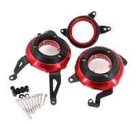 BHYYDS Pour CB650R CBR650R 2021-2023 Protection Latérale De Carter De Démarreur De Moto Couvercle De Carter De Stator De Moteur(Rouge)