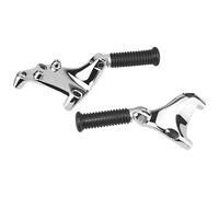 BHYYDS pour Harley Sportster XL1200 Superlow Roadster Iron 883 2014-2022 Support De Repose-Pieds Arrière pour Moto Pédale De Repose-Pieds de Moto(Chrome Footpeg Set)