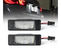 BHZNGD Feux de plaque d'immatriculation à LED compatibles avec Nissan X-Trail T31 Qashqai J10 J11 Juke F15 Primera P12 Pathfinder R51 Rogue Sport Versa Armada Q50, 2 pièces