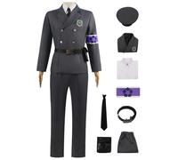 bi bi hou Blue Lock Cosplay Mikage REO Garde Costume avec Chapeau Déguisement de Anime Blue Lock REO Uniforme de Militaire Noël Halloween Carnaval Fête Performance Costume Adulte