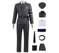 bi bi hou Blue Lock Cosplay Nagi Seishiro Garde Costume avec Chapeau Déguisement de Anime Blue Lock Nagi Uniforme de Militaire Noël Halloween Carnaval Fête Performance Costume Adulte