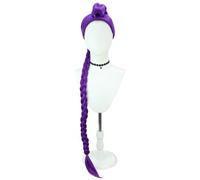 bi bi hou KPop Rumi Cosplay Perruque Violet Longueur 120cm Déguisement de Anime KPop Demon Hunters Mira Wig Anime Perruque Noël Halloween Carnaval Fête Costume Accessoires