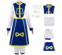 bi bi hou Kurapika Cosplay Costume Complet Set Déguisement de Anime Hunter X Hunter Costume Kurapika Uniforme Noël Halloween Carnaval Fête Performance Costume Adulte