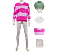 bi bi hou Saja Boys Baby Cosplay Costume avec Perruque Déguisement de Anime K-Pop Demon Hunters Costume Sajaboys Baby Uniforme Noël Halloween Carnaval Fête Performance Costume Adulte