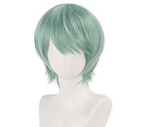 bi bi hou Saja Boys Baby Cosplay Perruque Vert Longueur 30cm Déguisement de Anime Demon Hunters Sajaboys Baby Wig Anime Perruque Noël Halloween Carnaval Fête Costume Accessoires Adulte