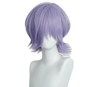 bi bi hou Saja Boys Mystery Cosplay Perruque Violet Longueur 35cm Déguisement de Anime KPop Demon Hunters Sajaboys Mystery Wig Anime Perruque Noël Halloween Carnaval Fête Costume Accessoires