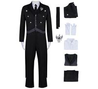 bi bi hou Sebastian Cosplay Costume Set Déguisement de Anime Kuroshitsuji Emerald Witch Costume Sebastian Michaelis Uniforme Smoking Noir Halloween Carnaval Noël Fête Performance Costume