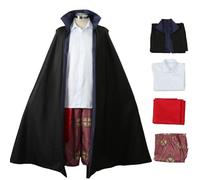 bi bi hou Shanks Cosplay Costume Complet Set avec Perruque Déguisement de Anime Shanks Cosplay Outfit Halloween Carnaval Noël Fête Costume pour Adulte