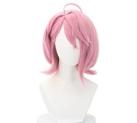 bi bi hou Shiratori Aira Cosplay Perruque Rose Longueur 35cm Déguisement de Anime Dan Da Dan Aira Shiratori Wig Anime Perruque Noël Halloween Carnaval Fête Costume Accessoires