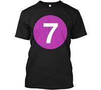 BI BI MIAO 7 Line NYC Subway Train Unisex 100% Cotton Short-Sleeve T-Shirts Black M