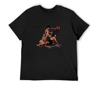 BI BI MIAO Boney M. Love for Sale Album Cove Unisex 100% Cotton Short-Sleeve T-Shirts Black M