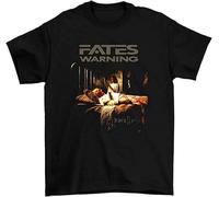BI BI MIAO Fates Warning Parallels Unisex 100% Cotton Short-Sleeve T-Shirts Black XL
