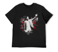 BI BI MIAO Jared Swart Artwork Apparel Andy Kaufman Unisex 100% Cotton Short-Sleeve T-Shirts Black M