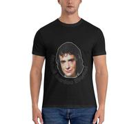 BI BI MIAO Michel Sardou Eternal Unisex 100% Cotton Short-Sleeve T-Shirts Black XL