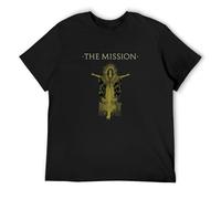BI BI MIAO New The Mission Gods Own Medicine Gothic Unisex 100% Cotton Short-Sleeve T-Shirts Black L