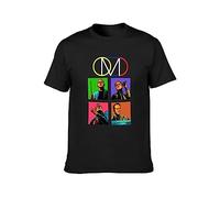 BI BI MIAO OMD Orchestral Manoeuvres in The Dark Unisex 100% Cotton Short-Sleeve T-Shirts Black XXXL