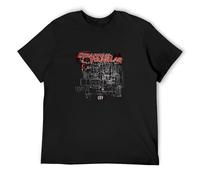 BI BI MIAO Strapping Young Lad Trash Metal Unisex 100% Cotton Short-Sleeve T-Shirts Black M
