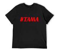 BI BI MIAO Tama Drums Logo Unisex 100% Cotton Short-Sleeve T-Shirts Black M