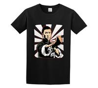 BI BI MIAO Wing Chun Donnie Yen Kung Fu Movie Unisex 100% Cotton Short-Sleeve T-Shirts Black M