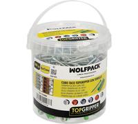 Bi-Material Topgripper Plugs Cube avec vis Ø 8 mm. 100 pièces Ancres universelles, ancres pour béton, ancres Pladur