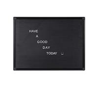 Bi-Office 600 x 450 mm-Portrait Letterboard Maya Cadre en Aluminium Noir
