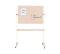 Bi-Office Ayda Desert Tableau Pivotant, 106,5x75 cm, Surface en acier laqué double face, Structure en aluminium