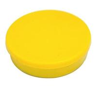 Bi-Office Bi-Silque IM160209 Lot de 10 aimants ronds Jaune 10 mm