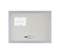 Bi-Office Blokko Tableau blanc magnétique avec surface argentée 600 x 450 mm