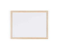 bi-office tableau blanc, cadre en bois, (l)400 x (h)300 mm noir
