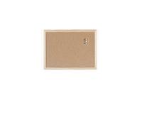 Bi-Office Budget - Tableau d'Affichage en Liège, 40 x 30 cm, Double Face, Panneau avec Cadre en Bois