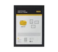 Bi-Office Cadre de présentation des certificats, A4, cadre noir