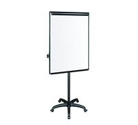 Bi-Office Chevalet de Conférence Mobile Classique, Magnétique, Noir, Cadre Aluminium 70X100 cm