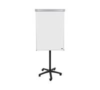 Bi-Office Chevalet de Conférence Mobile Classique, Magnétique, Structure Noir, Cadre Aluminium Gris 70X100 cm avec Bras Extensibles