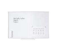 Bi-Office Earth Honesty - Tableau Blanc Magnétique, Surface en Acier laqué, Cadre en Aluminium Naturel, 1065 x 750 mm