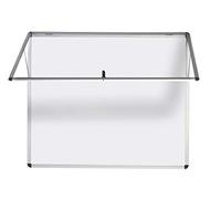 Bi-Office Enclore Tableau d'affichage vitrine d'intérieur d'ouverture vertical magnétique 924 x 653 mm Blanc