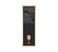 Bi-Office, Essentials Vino Combo Slim, 30 x 90 cm, ardoise pour craie et liège, cadre en pin naturel