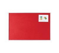 Bi-Office FA0346830 New Generation Tableau d'affichage en Feutre/Cadre en Aluminium 90 x 60 cm Rouge