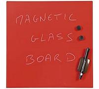 Bi-Office Glass Tableau à mémo en verre 490 x 664 mm Rouge