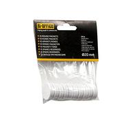 Bi-Office Lot de 10 Aimants rond 25 mm Blanc