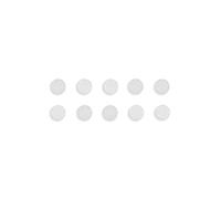 Bi-Office Lot de 10 Aimants rond 30 mm Blanc