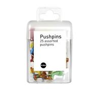 Bi-Office Lot de 25 Epingles Transparent