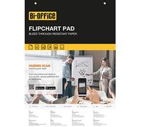 Bi-Office - Lot de 5 Blocs de Papier pour Chevalet de Conférence, A1, 40 feuilles lisses, 55g/m FL014001