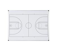 Bi-Office Maya Tableau Blanc Magnétique Imprimé de Basketball - A3 - Surface en Acier Laqué, Cadre en Aluminium