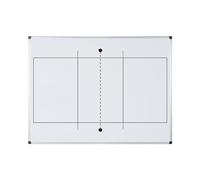 Bi-Office Maya Tableau Blanc Magnétique Imprimé de Volleyball - 600x450mm - Surface en Acier Laqué, Cadre en Aluminium