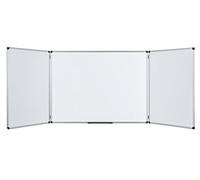 Bi-Office Maya Tableau blanc triptyque magnétique 1200 x 900 mm Blanc