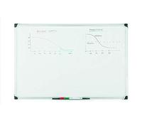Bi-Office Maya W Series Tableau blanc magnétique avec cadre en aluminium 90 x 60 cm Blanc
