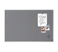 Bi-Office New Basic Tableau d'affichage en feutre avec Cadre Blanc 585 x 385 mm