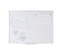 Bi-Office New Generation - Planning Magnétique Émaillé avec Kit d'Accessoires, 90 x 60 cm, Surface avec Grille Carée, 25 x 50 mm