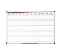 Bi-Office Planning annuel 52 semaines, magnétique, 90 x 60 cm
