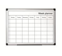 Bi-Office Tableau à effaçage à sec Organisateur mensuel Aimanté Blanc 40 x 60 cm